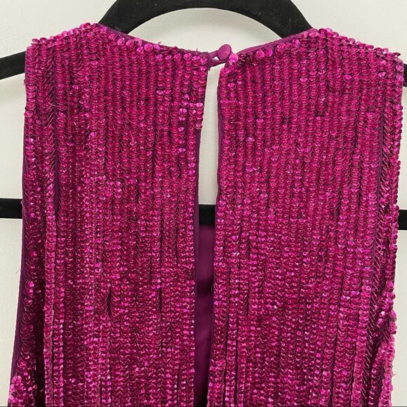RETROFÊTE Tilly Sequin Tie-Sash Midi Dress - Picture 11 of 13